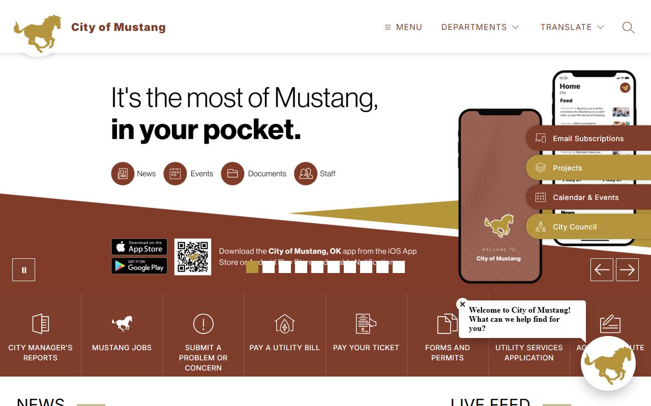 Mustang city government portal marriage records