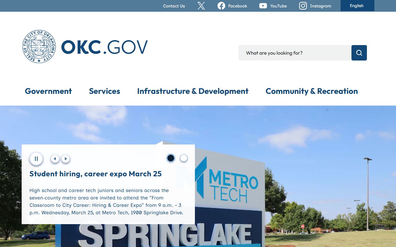 Oklahoma City government portal marriage records