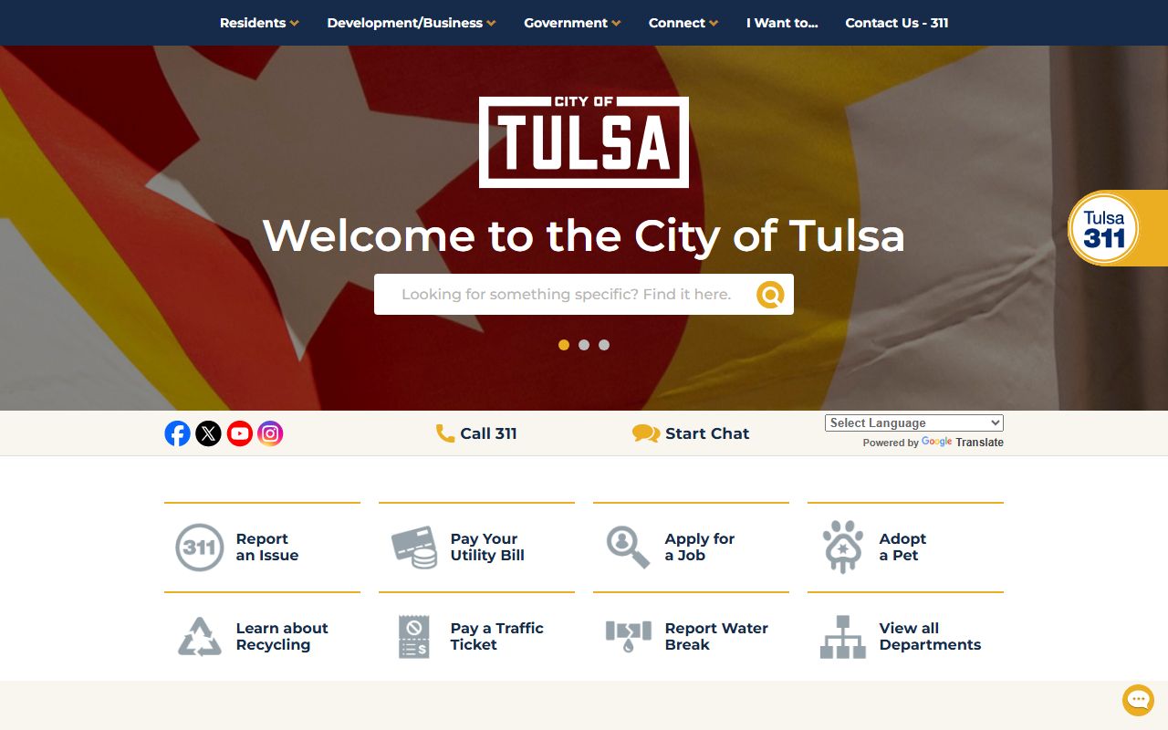 Tulsa city government portal marriage records