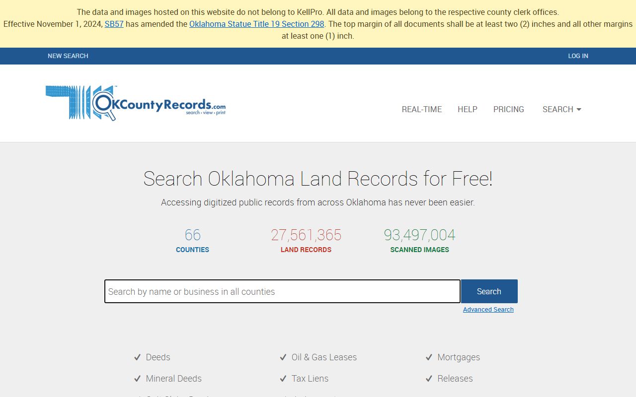 Canadian County land records search for marriage records