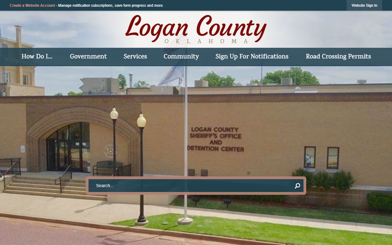 Logan County government portal for marriage records