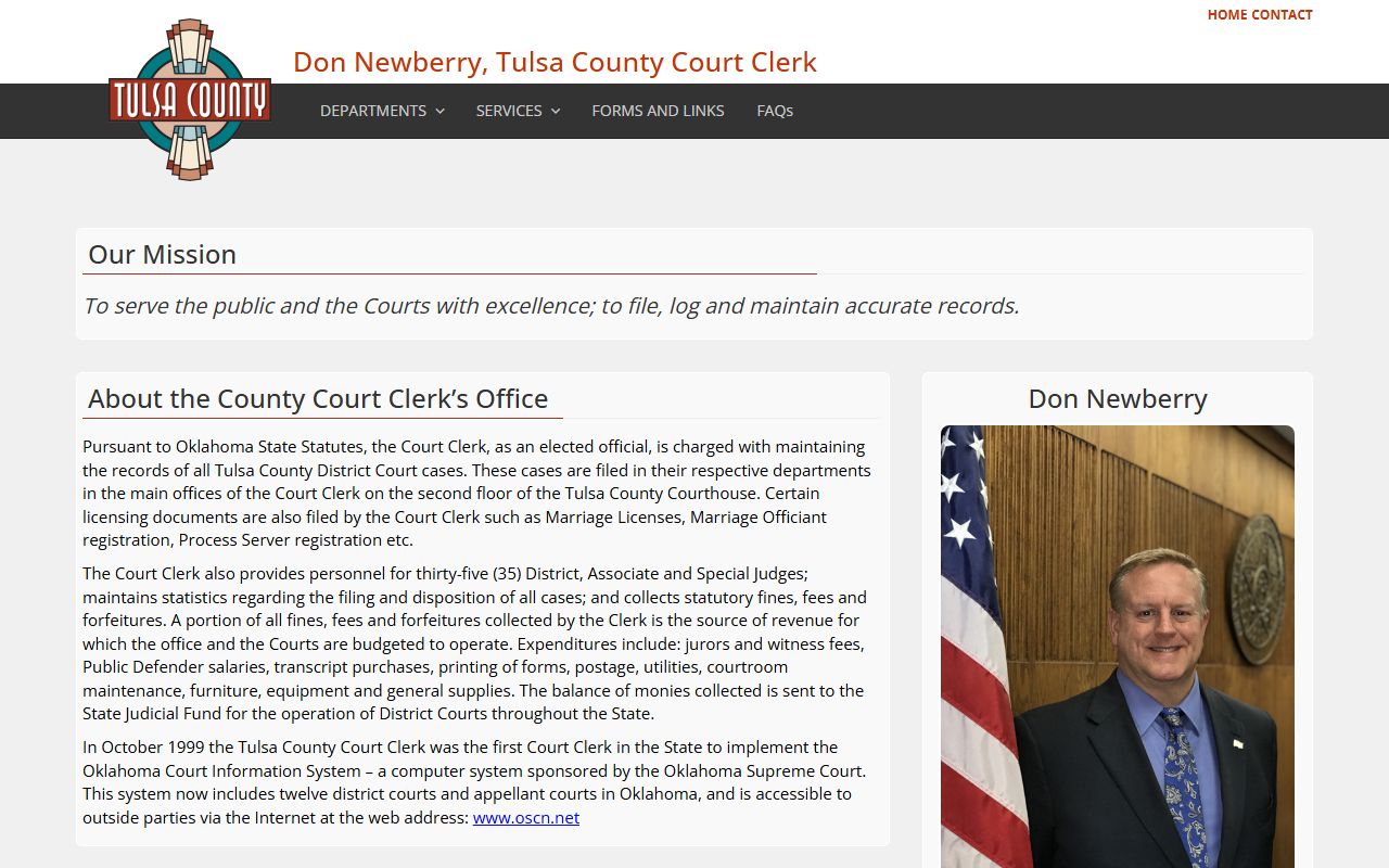 Tulsa County Court Clerk marriage records office